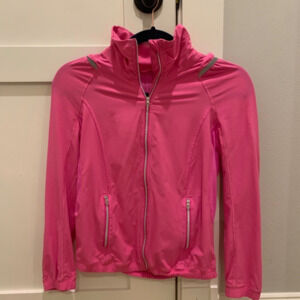 sonic pink lululemon windbreaker jacket size 0 or 2